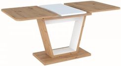 Zdjęcie Signal Stół Nigel Dąb Artisan/Biały Mat 120160X80 7789 - Annopol