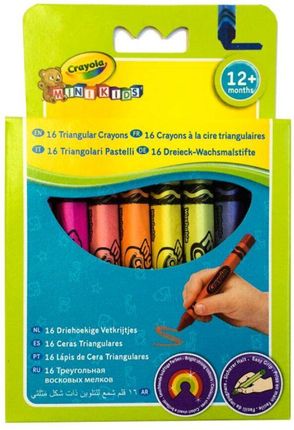 Crayola Kredki Świecowe Trójkątne Mini Kids 16 Kolorów