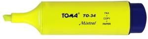 zakreślacz Toma Mistral - żółty