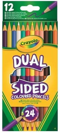 Crayola Kredki Ołówkowe Dwustronne 24 Kolorów 12Szt.