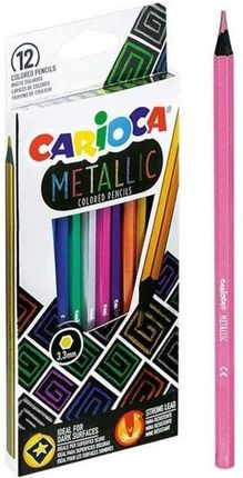Carioca Kredki Ołówkowe Metaliczne 12 Kolorów