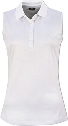 Callaway Swing Tech Sleeveless Womens Polo Shirt Brilliant White XL - Ceny i opinie T-shirty i koszulki męskie RLYB