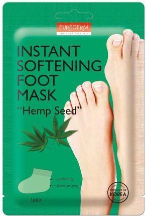 Purederm Zmiękczająca maska do stóp Hamp Seed Instant Softening Foot Mask 17 g
