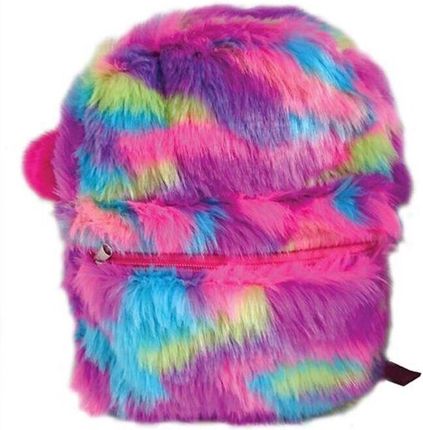 Stnux Fashion Plecak Kolorowe Futro 5270