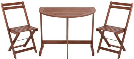 Meble Balkonowe Tarasowe Drewniane Zestaw Mebli Stół + Krzesła