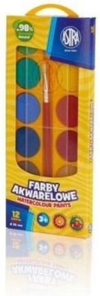 Astra Farby Akwarelowe 30Mm W Pudełku 12 Kolorów
