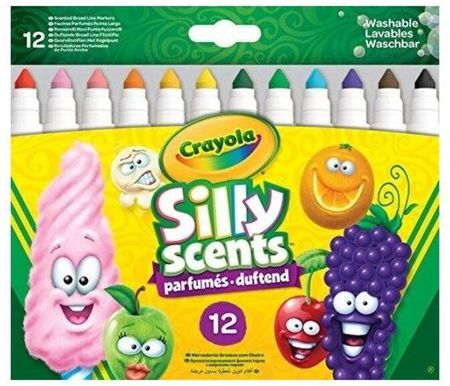 Crayola Markery Silly Scents - Słodkie Zapachy 12 Kolorów