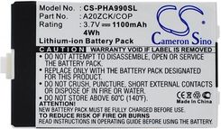 Cameron Sino Philips Xenium 9@9D / A20ZCK/COP 1100mAh 4.07Wh Li-Ion 3.7V (CSPHA990SL)