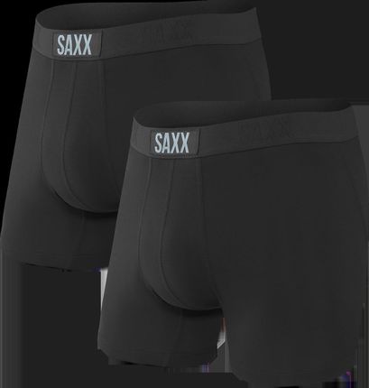 Saxx Bokserki Męskie Vibe Boxer Brief 2Pk Black/Black