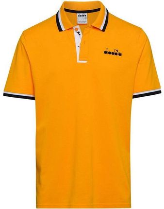 Diadora Koszulka Męska Polo Ss Chromia (Pomarańczowa) - Ceny i opinie T-shirty i koszulki męskie HILU