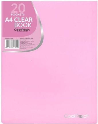 Patio Teczka Clear Book A4 Coolpack Pastel 20 Koszulek Różowy