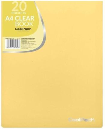 Patio Teczka Clear Book A4 Coolpack Pastel 20 Koszulek Żółty