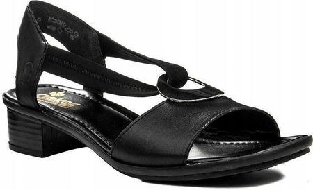Sandały Rieker 62662-01 black schwarz czarny r. 39