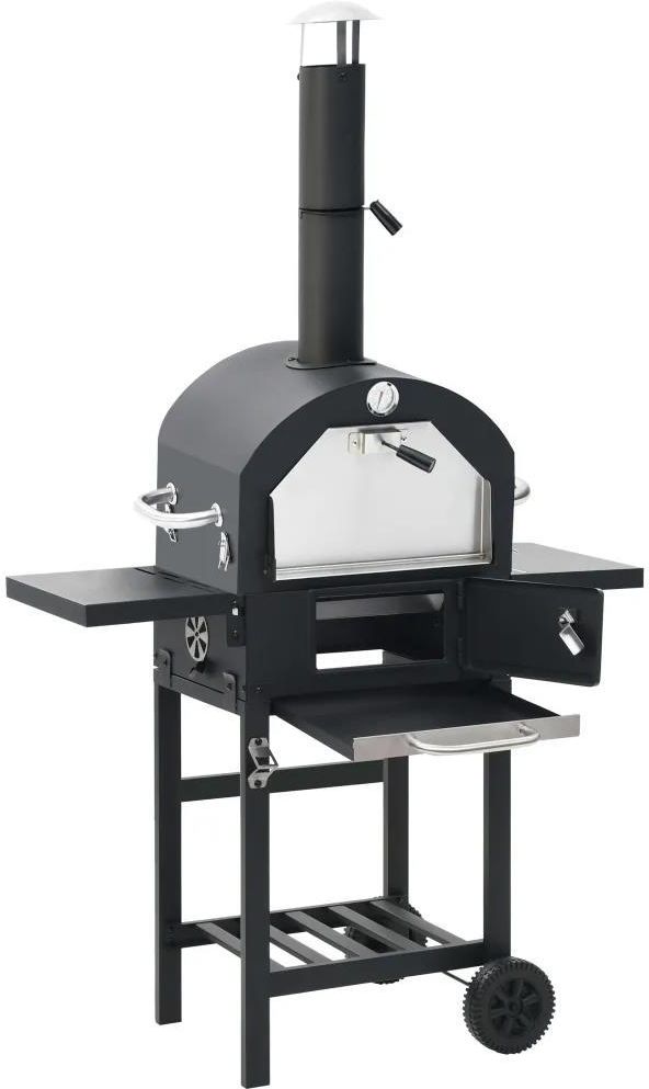 vidaXL Ogrodowy Piec Z Kamieniem Do Pizzy - zdjęcie 1 vidaXL Ogrodowy Piec Z Kamieniem Do Pizzy