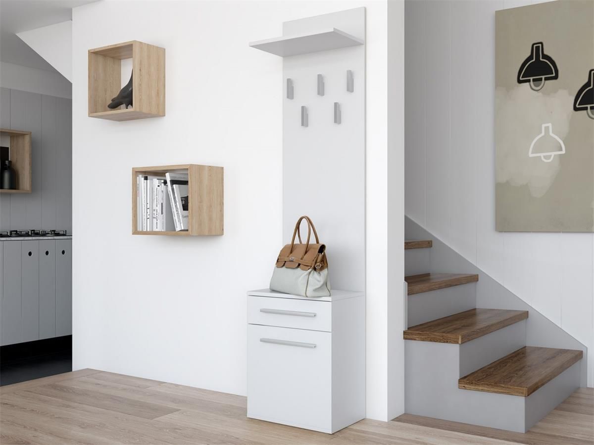 Topeshop Wieszak Holmes biały - zdjęcie 1 Topeshop Wieszak Holmes biały
