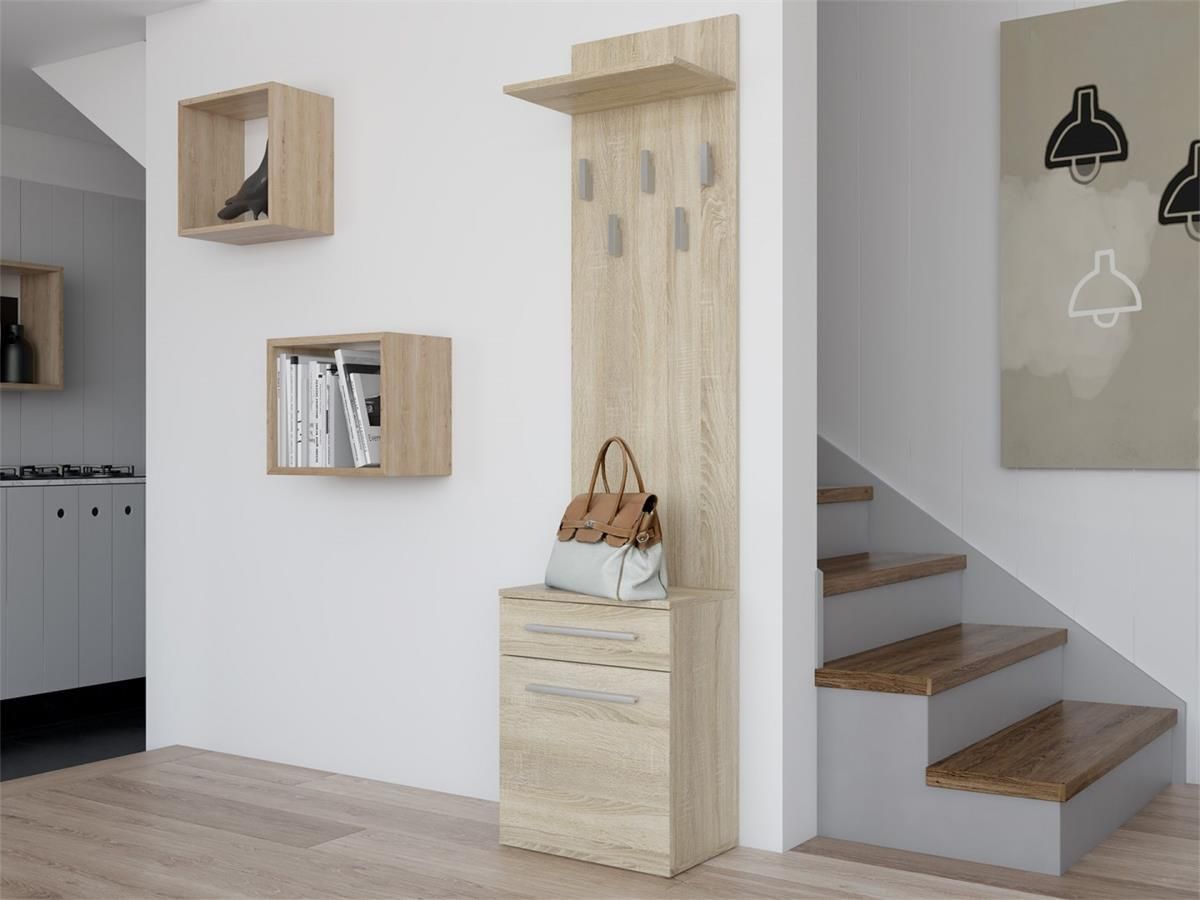 Topeshop Wieszak Holmes dąb sonoma - zdjęcie 1 Topeshop Wieszak Holmes dąb sonoma