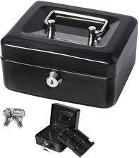 Zdjęcie Metalowy Sejf Na Klucz Metalowa Kasetka Pieniądze Bilon - Milanówek