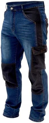 Dedra Spodnie Jeans Robocze Elastyczne M