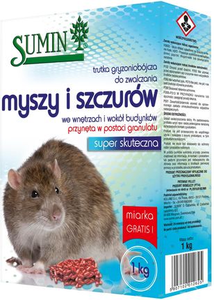 Sumin Home Ratimor Trutka Granulowana Na Szczury I Myszy 1Kg