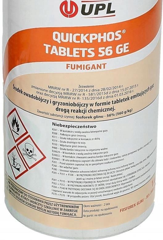 Tabletki Trucizna Środek na krety Quickphos klucz - zdjęcie 4 Tabletki Trucizna Środek na krety Quickphos klucz