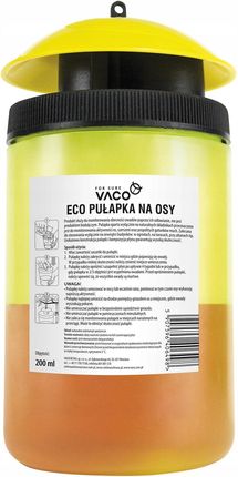Vaco Eco Pułapka Na Osy Muszki Owocówki+Płyn 200Ml