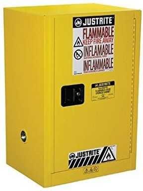 Justrite Safety Group Szafa Ognioodporna (45 L),1-Drzwiowa Żółty Do 100 L. 0 - 1 Szt. Automatyczne 89Cm X 59Cm X 46Cm
