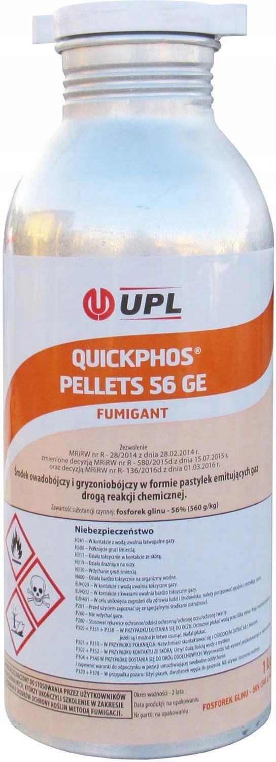 Quickphos Pellets 56Ge Fumigacja Zwalcza Krety 1kg Ceny i opinie