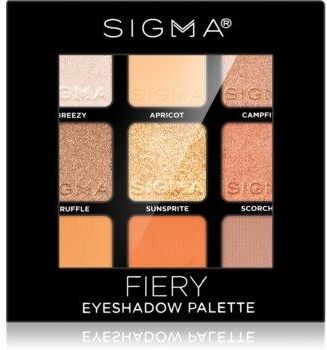 Sigma Beauty Eyeshadow Palette Fiery paleta cieni do powiek 9 g