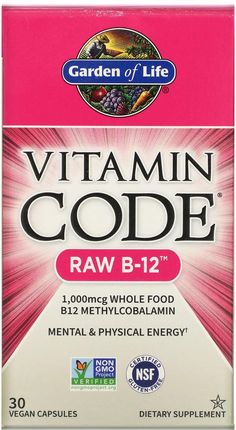 GARDEN OF LIFE Vitamin Code RAW B-12 30 Kaps