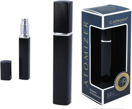 Hanipol Atomizer - pojemnik karbowany na perfumy-płyn antybakteryjny czarny