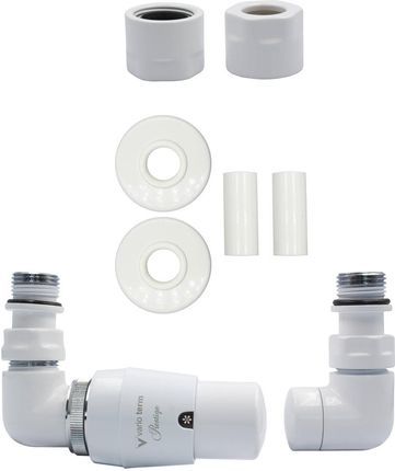 Varioterm Zawór termostatyczny trójosiowy Vision All in One biały mat miedziana CU 15mm lewy AVIGS0221CFKLCU