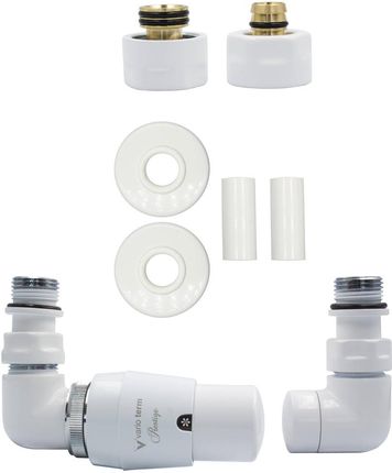 Varioterm Zawór termostatyczny trójosiowy Vision All in One biały mat alu pex PEX 16mm lewy AVIGS0221CFKLPEX