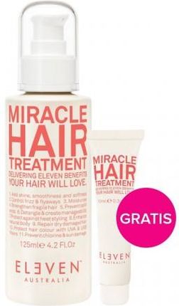 Eleven Australia Miracle Hair Treatment Kuracja Bez Spłukiwania 125 Ml + Miracle Hair Treatment 10 Ml 