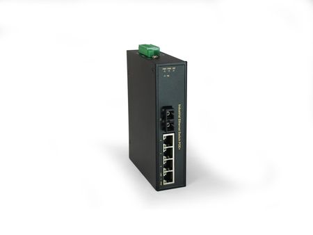 Levelone 5-Port Fast Ethernet Poe Industrial Switch - 4 Poe Outputs - 802.3At/Af Poe - 1 X Sc Single-Mode Fiber - 30Km - 126W - (IFP0503)