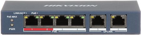 Hikvision T&D Switch Poe Ds-3E0106P-E/M 6-Portowy (DS3E0106PEM)