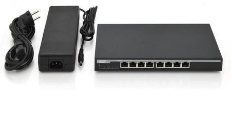 Switch niezarządzalny DIGITUS 8x Gigabit Ethernet, PoE+ af/at 135W desktop czarny