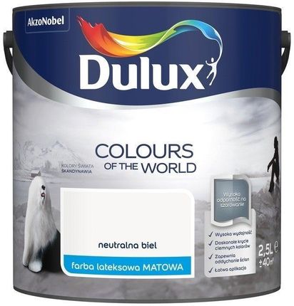 Dulux Farba Kolory Świata Neutralna Biel 2,5L