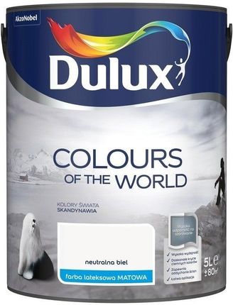 Dulux Farba Kolory Świata Neutralna Biel 5L