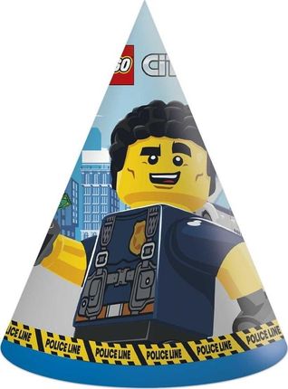 Godan Czapeczki Papierowe Lego City 6Szt