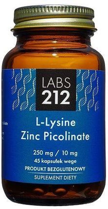 Labs212 L-lysine zinc picolinate Lizyna z cynkiem 45 kaps