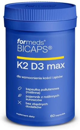 Formeds Bicaps K2 D3 Max 60 kaps