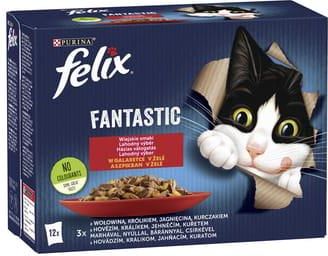 Felix Fantastic Karma dla kotów wiejskie smaki w galaretce 12x85g