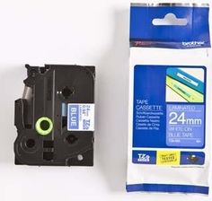 Zdjęcie Brother Oryginalna Taśma Do Drukarek Etykiet. Brother. Tze-555. Biały Druk/Niebieski Podkład. Laminowane. 8M. 24Mm Tze555 - Dzierżoniów