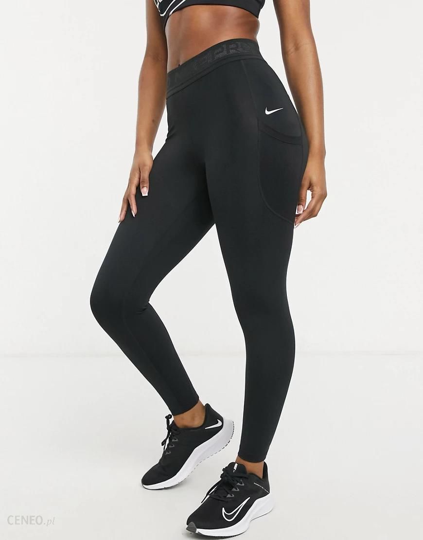 Nike Pro Training – Bordowe legginsy
