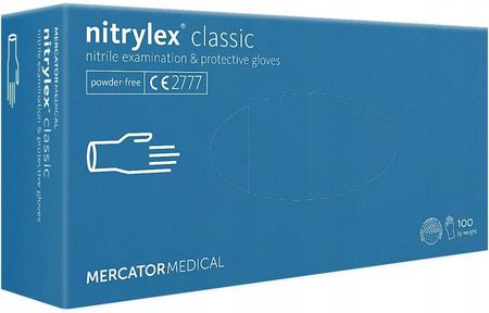 Mercator Medical Rękawice Nitrylex Clasic L 100szt.
