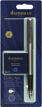 Waterman Pióro Wieczne Allure Chrom Ct + Naboje 2135211