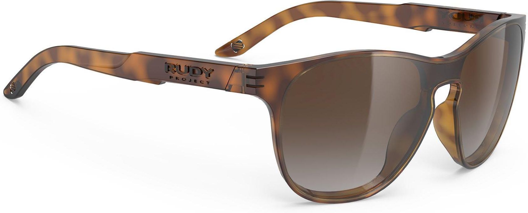 Lunettes De Soleil Rudy Project Soundshield - Monture Noire/carapace - Verres Marron - Italie