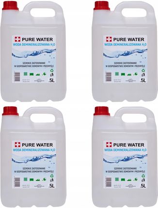 Pure Chemical Woda Destylowana Demineralizowana 20L 4X5L