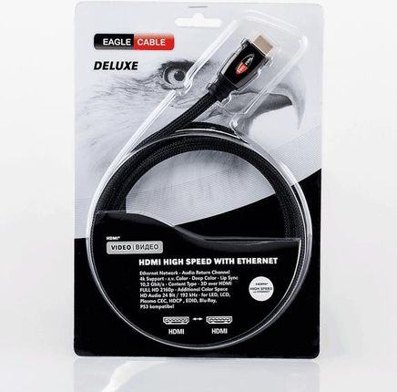 Eagle Cable Deluxe Hdmi Kabel Hdmi 7,5m Kompatybilny Z Hdmi 2.0