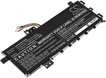 Cameron Sino Asus A412Fa C21N1818 4100Mah 31.16Wh Li-Polymer 7.6V (CSAUX412NB)